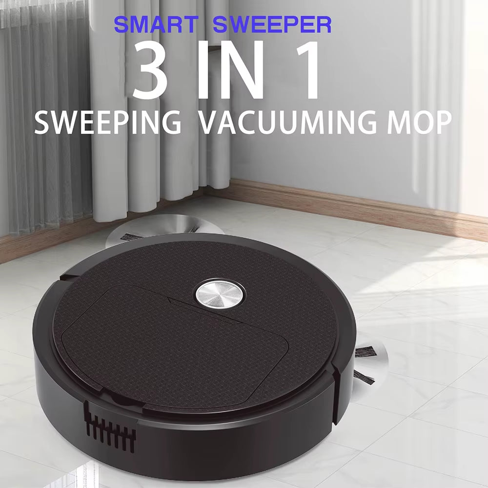 3 in 1 Smart Sweeping Robot Home Mini Sweeper Sweeping and Vacuuming Wireless Vacuum Cleaner Sweeping Robots for Home Use